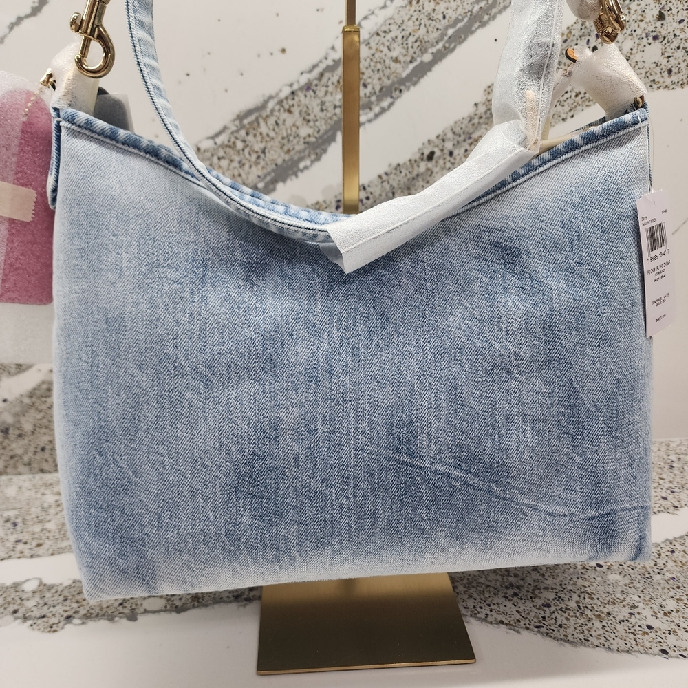 Coach Laurel Shoulder Bag in Loved Denim With Charms NWT - Picture 9 of 15